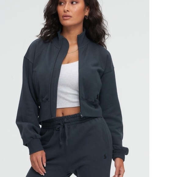 kuwalla Jackets & Blazers - kuwalla high collar fleece bomber m steel grey Black Jacket m